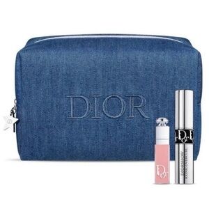 Dior Denim Blue Cosmetic Pouch